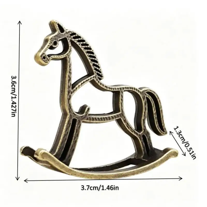 1/3pcs Swing Horse Incense Holders Dual-Hole Design Chinese Zen-style Desktop Ornament For Home, Office, Tea Room, And Gifts