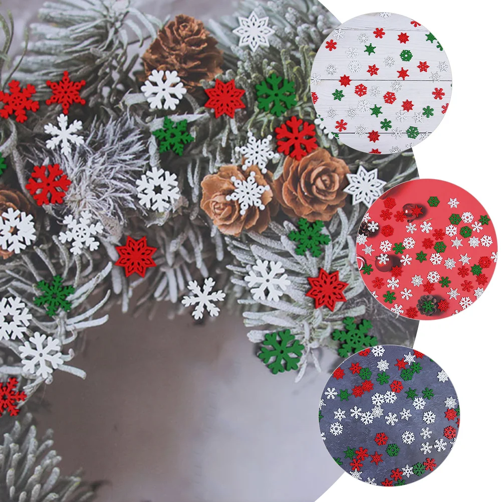 

50Pcs Wooden Snowflakes for DIY Crafts Xmas Decor Hanging Decorations Christmas Decor Snowflake Decoration Wood Snowflakes