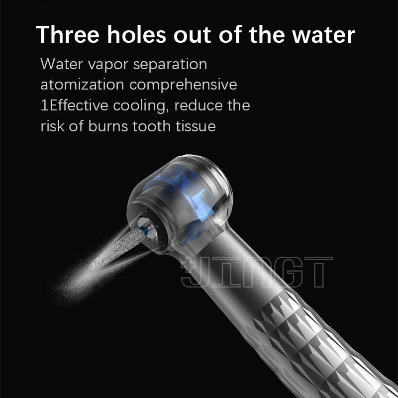 Woodpecker High Speed Dental Turbine Handpiece 2/4 Hole Air Turbine E-Generator Ceramic Bearing Dentist Tips Triple Water Spray