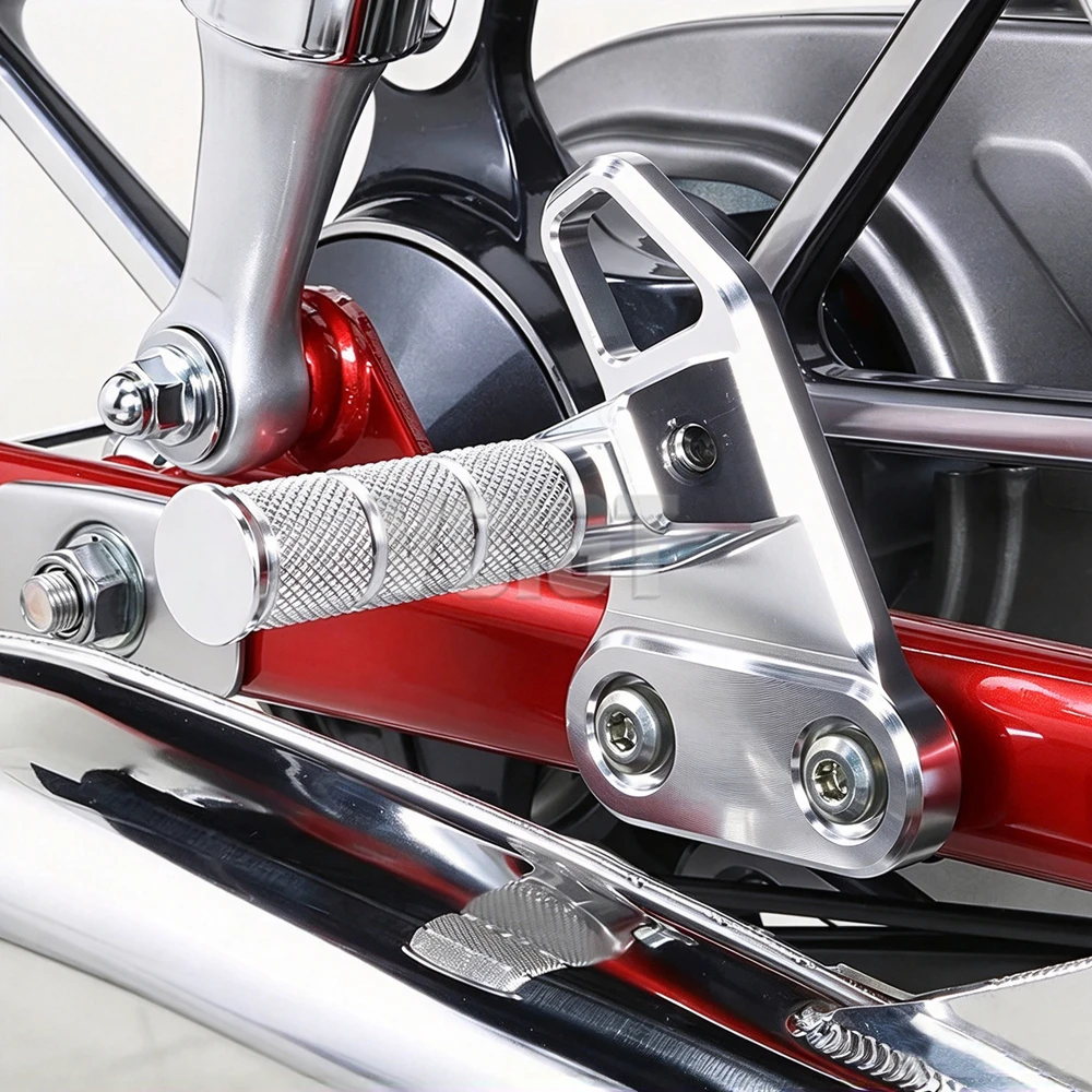 Motorcycle Rearset Passenger Footrest Pedals Fold Rest Foot Pegs Pedal Steel For Honda Super Cub C125 JA48/JA58/JA71 2018-2025