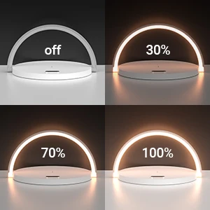 Wireless Charger Table Lamp Bedroom Lamp Support for IPhone Samsung Huawei Xiaomi Adjustable Angle Touch Switch