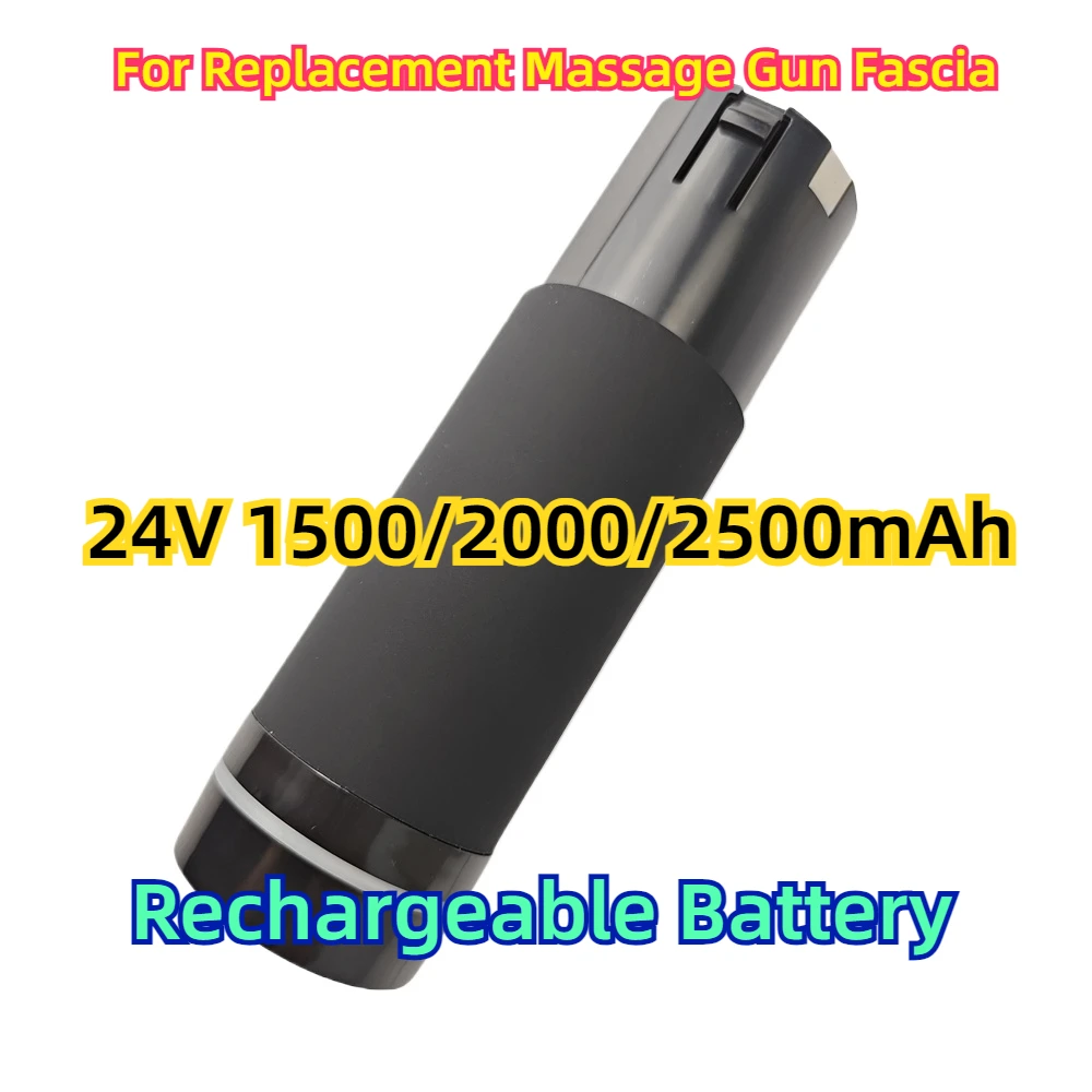 For Replacement Massage Gun Fascia 24V 1500/2000/2500mAh Rechargeable Battery