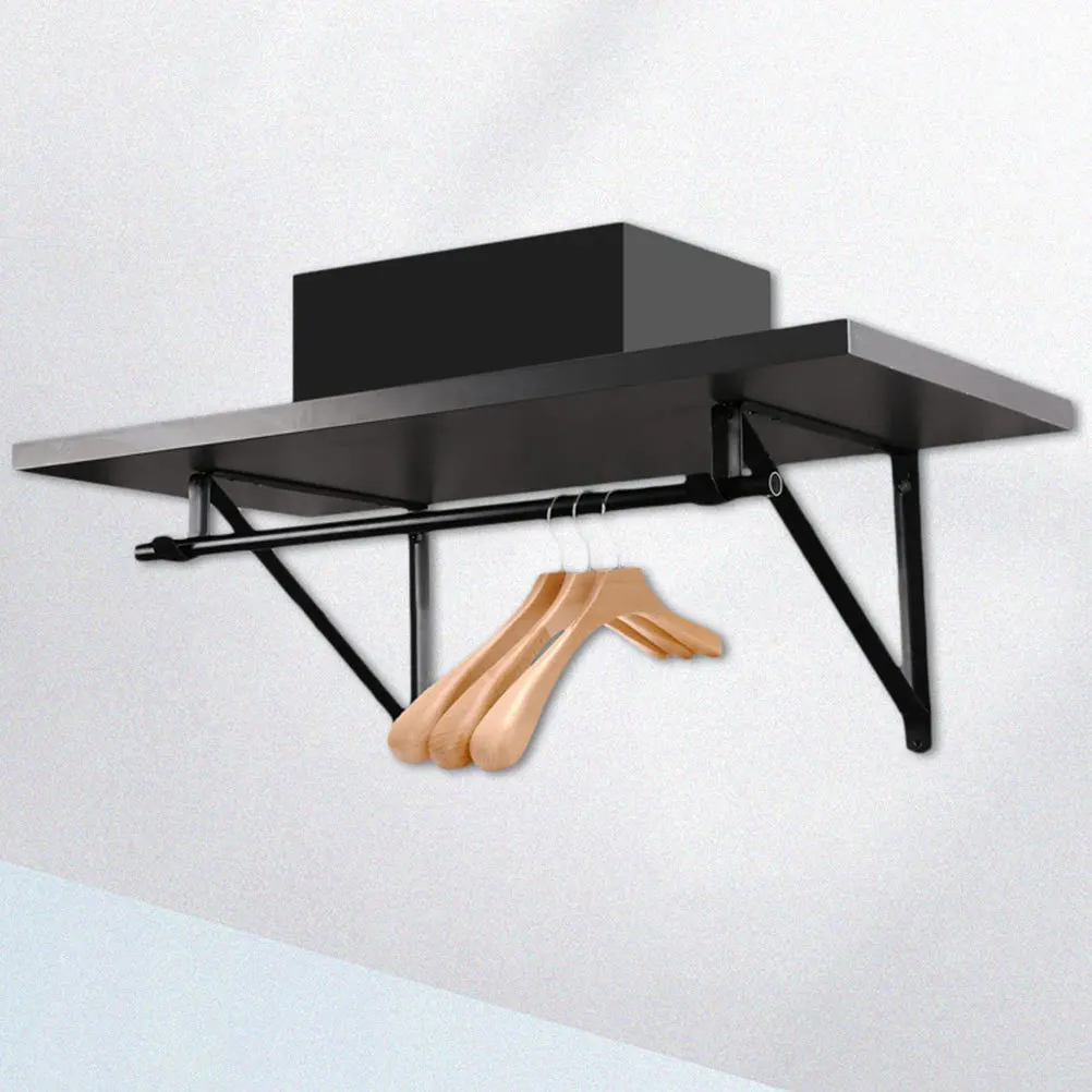 

2Pcs Wall Shelves Brackets Heavy Duty Metal Shelf Supports Load Bearing Floating Shelf Mounting Brackets Rustproof