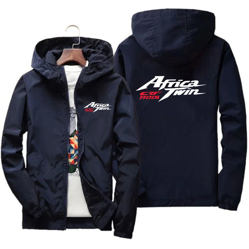 Africa Twin Crf 1000 L Crf1000 Outdoor Hiking Jackets Waterproof Motorcycle Hondaes Hooded Windbreaker Coat Men Jacket