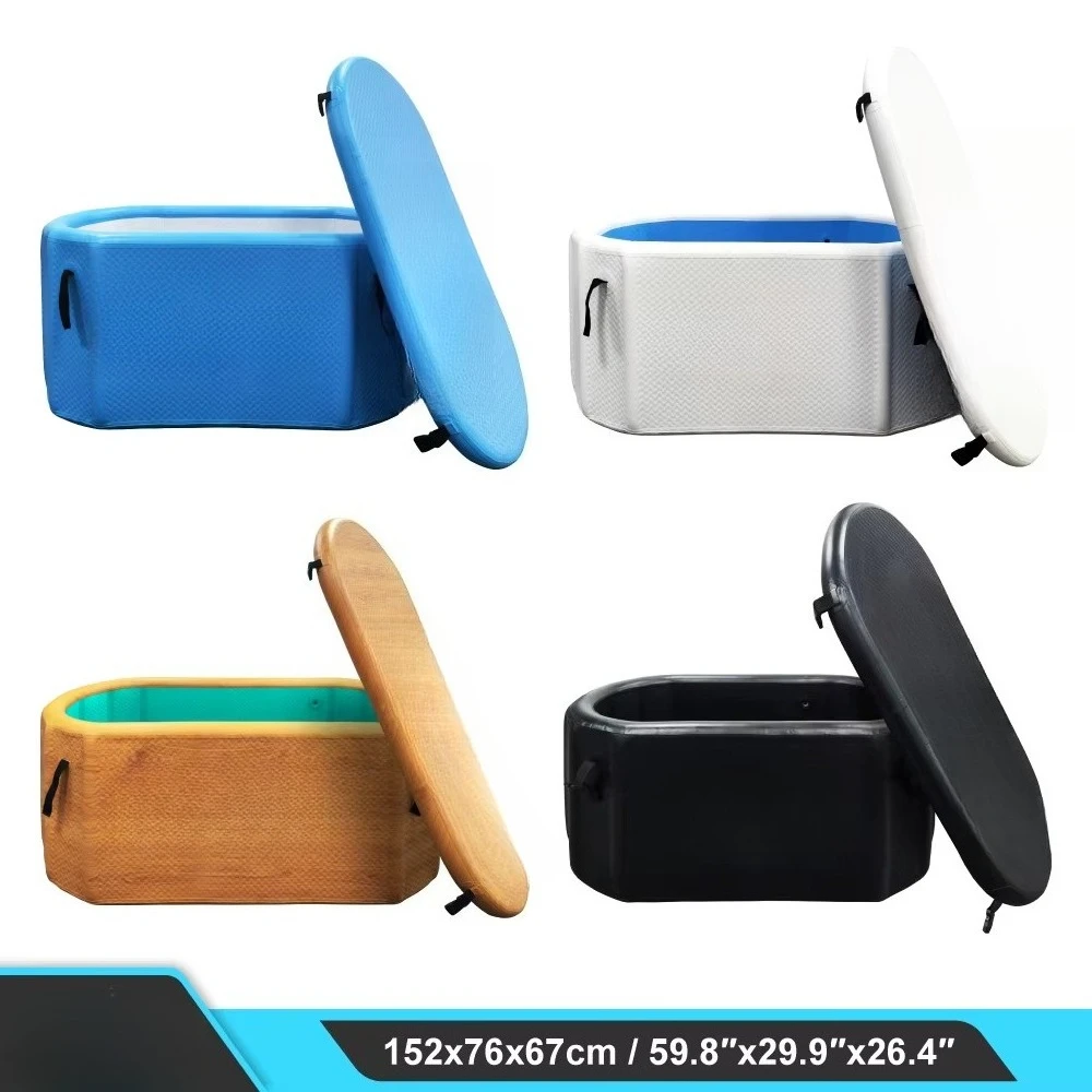 Portable Collapsible Inflatable Cold Plunge Tub Ice Bath Tub for Athlete Muscle Recovery 2 Years Warranty