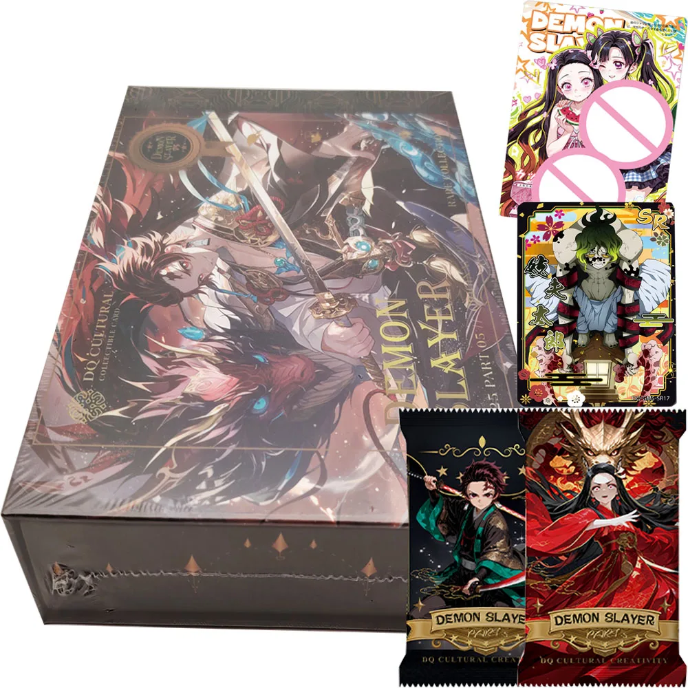 

Hot Blooded Battle Anime Demon Slayer Collection Card Cartoon Enchanting Peripheral Stylish Exquisite Cards Kids Birthday Gifts