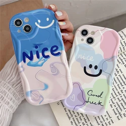 Creative Irregular Wavy Edge Phone Case For Xiaomi Redmi Note 11 10 9 9s Pro Poco X3 10C Mi 11 Lite 5G NE Cartoon Graffiti Cover