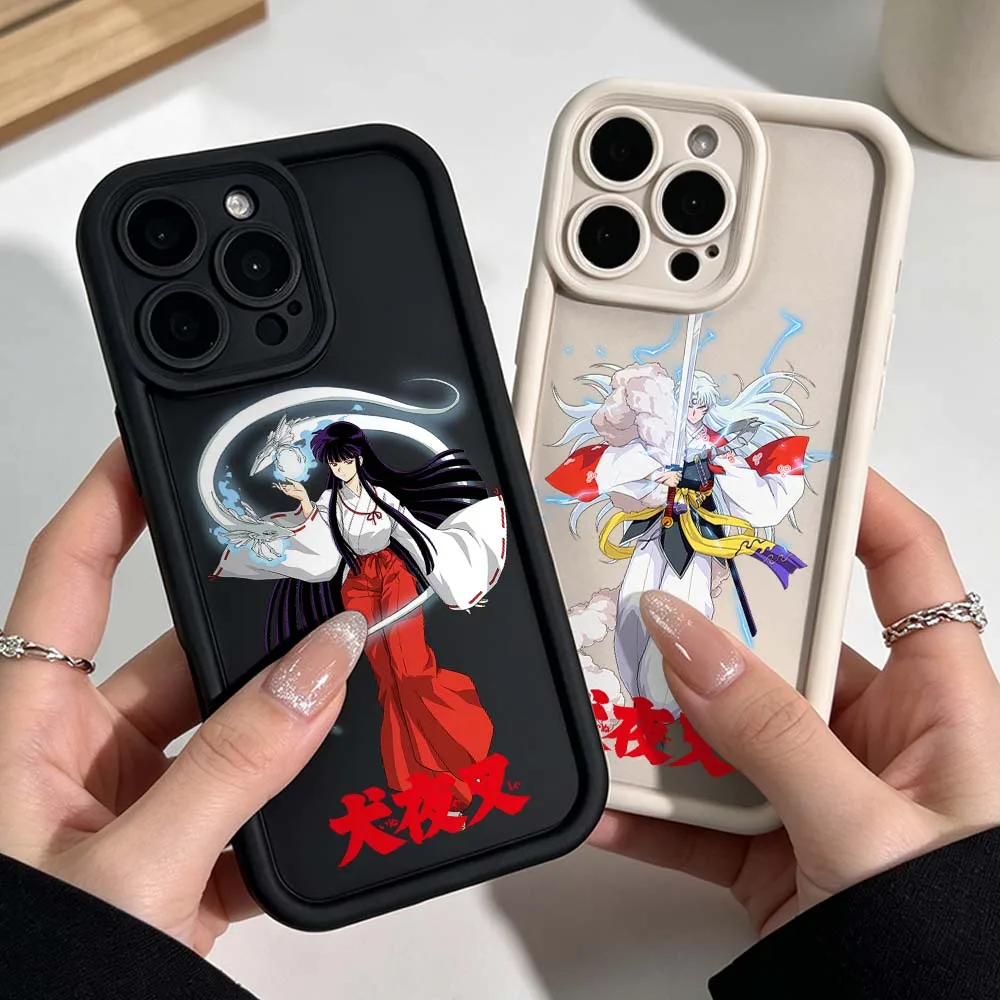 Inuyasha Phone Case For Apple iPhone 17 16 15 14 13 12 11 Mini Plus Pro Max Eye Ladder Silicone Cover