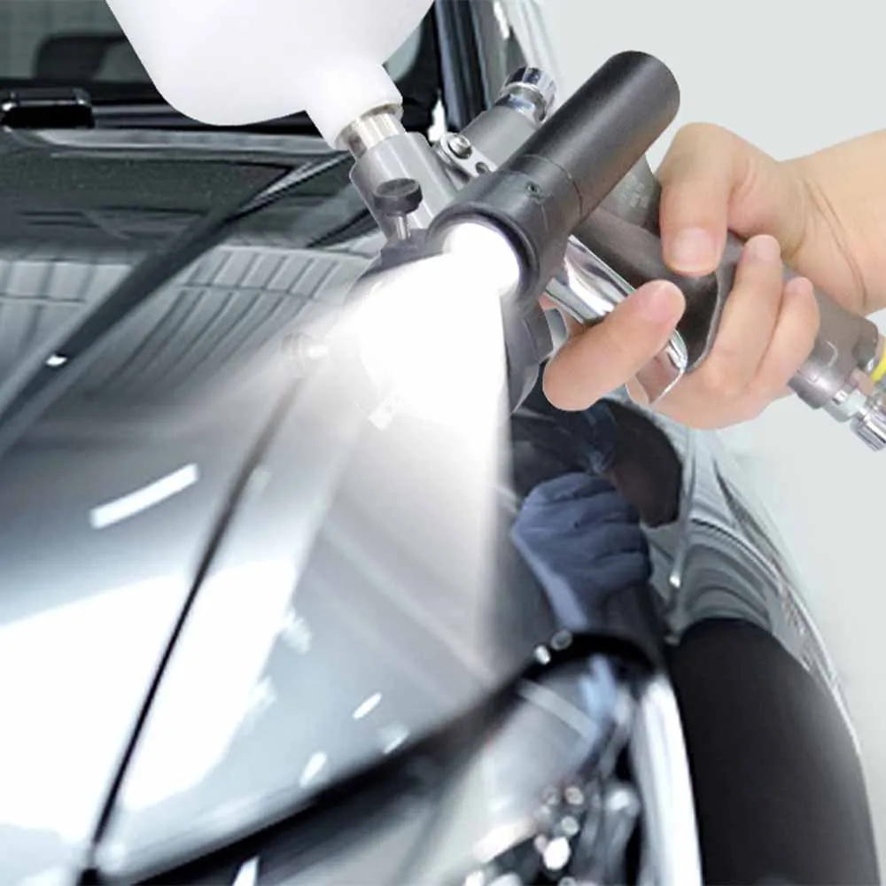 

Upgrade Universal Spray Gun Light With 2 Straps Airbrush Paint Fill Light Adjustable Lighting Power Painting Tool Accessories