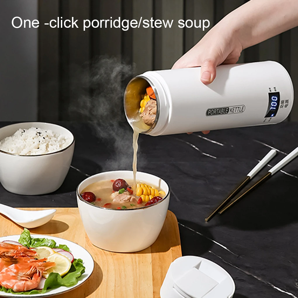

Portable Electric Kettle With Temperature Control Quick Heating Auto Shut-off Warm Compact Size