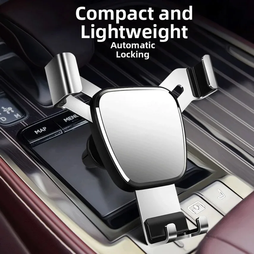Car Phone Holder Air Vent Phone Cradle Gravity Phone Stand Alloy Material For SUV Sedan Hatchback Wagon MPV Car Accessories