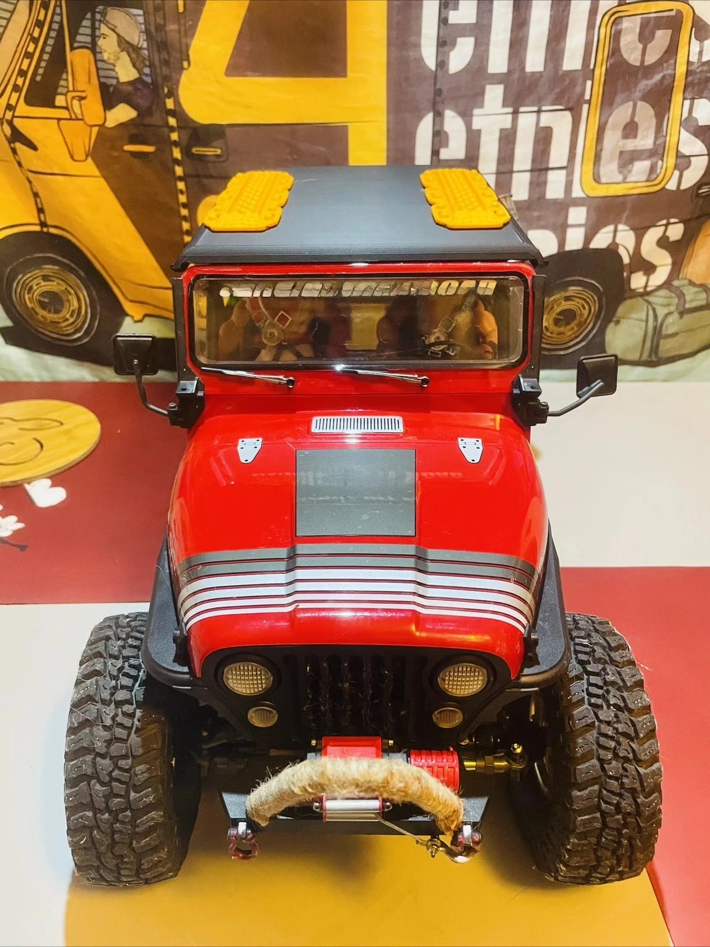 Scale Hardtop Roof for AXLAL SCX10iii jeep CJ7 V1/V2  1/10 RC Crawler Hard Top Upgrade &  Modification Parts 3D Printed Black