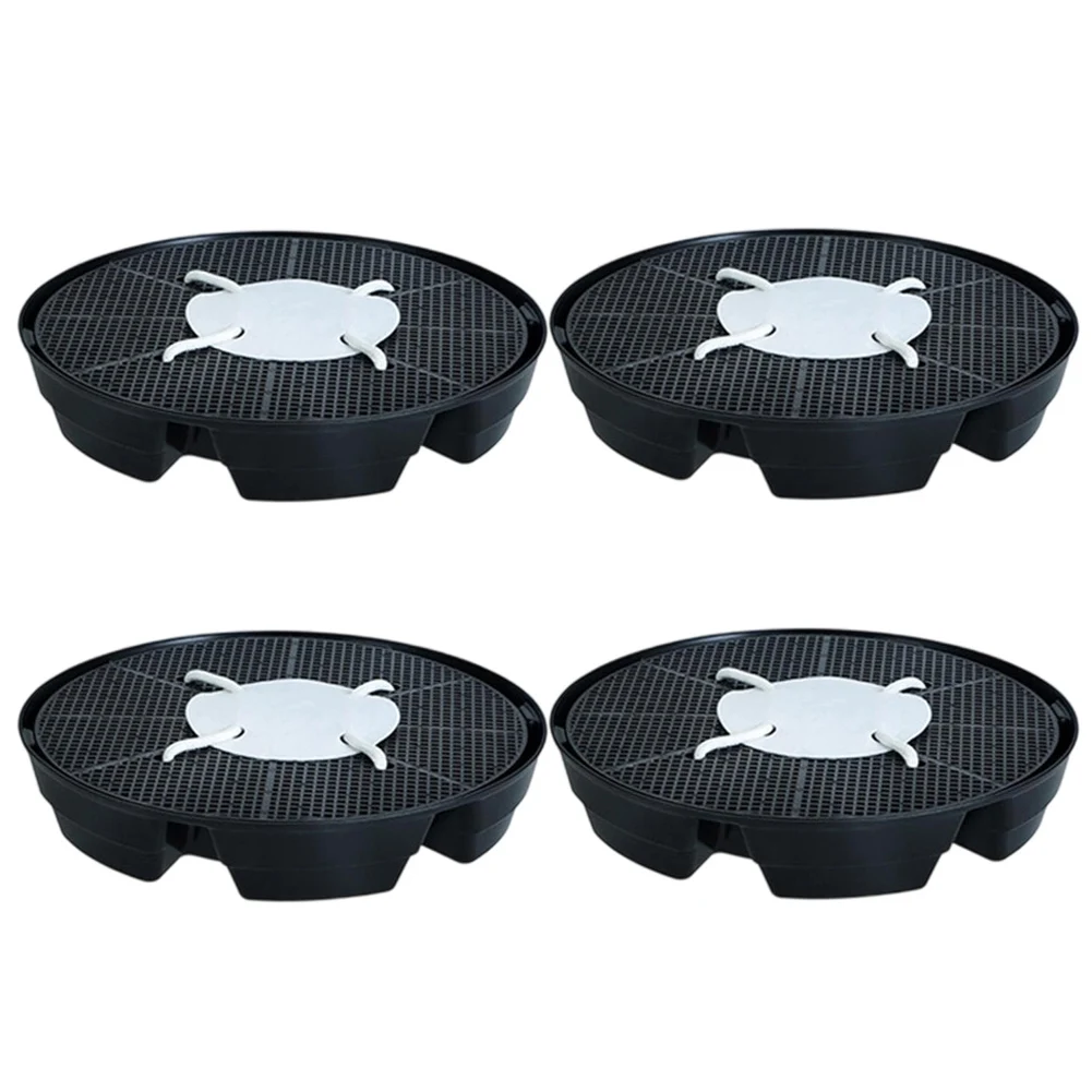 

4-упаковка самополивающихся блюдцев для растений, удобное обслуживание, для внутреннего и наружного садоводства с функцией автоматического полива