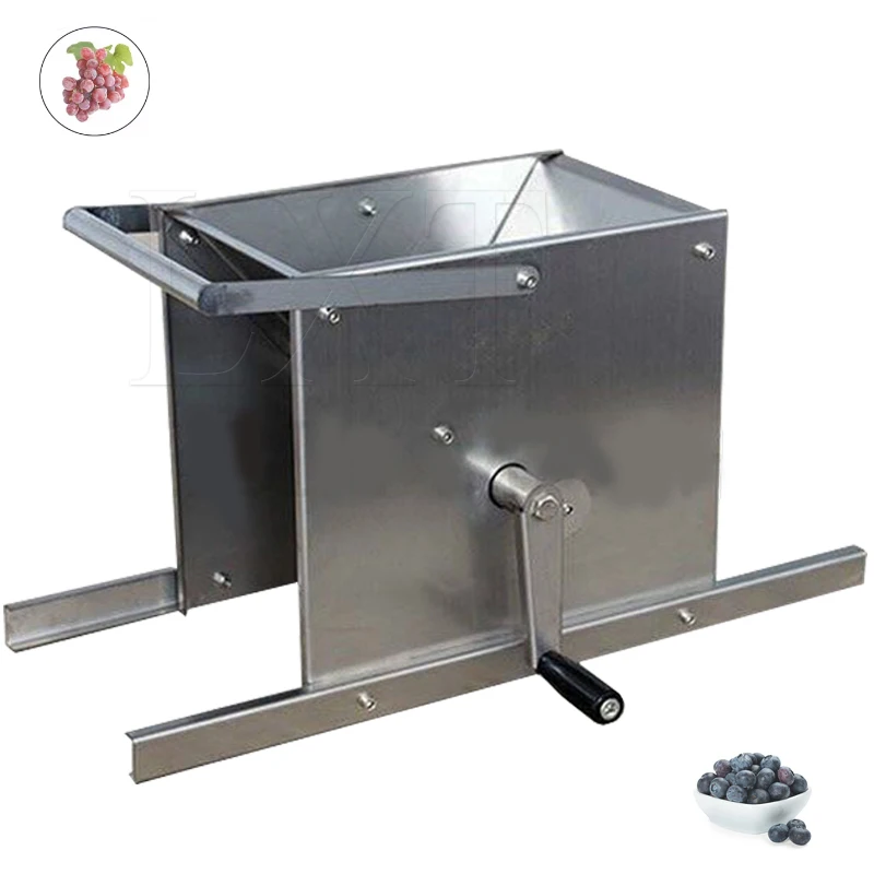 Electric Grape Crusher Wine Brewing Equipment Manual Stainless Steel Grape Crushing Machine