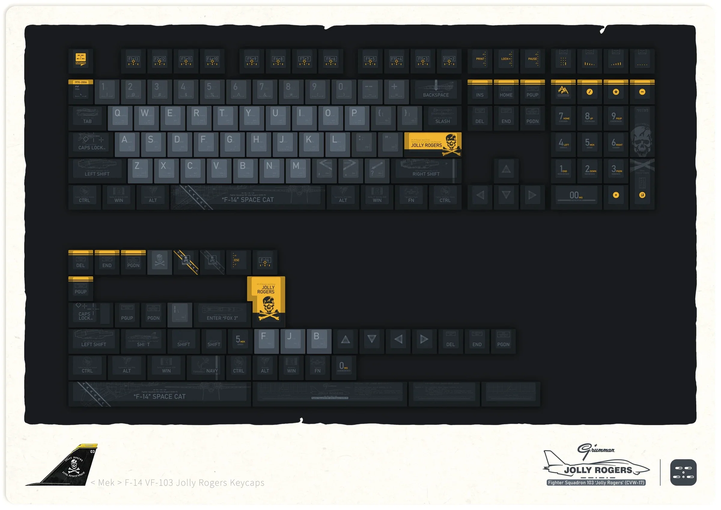 

Pirate theme custom sublimation keycaps
