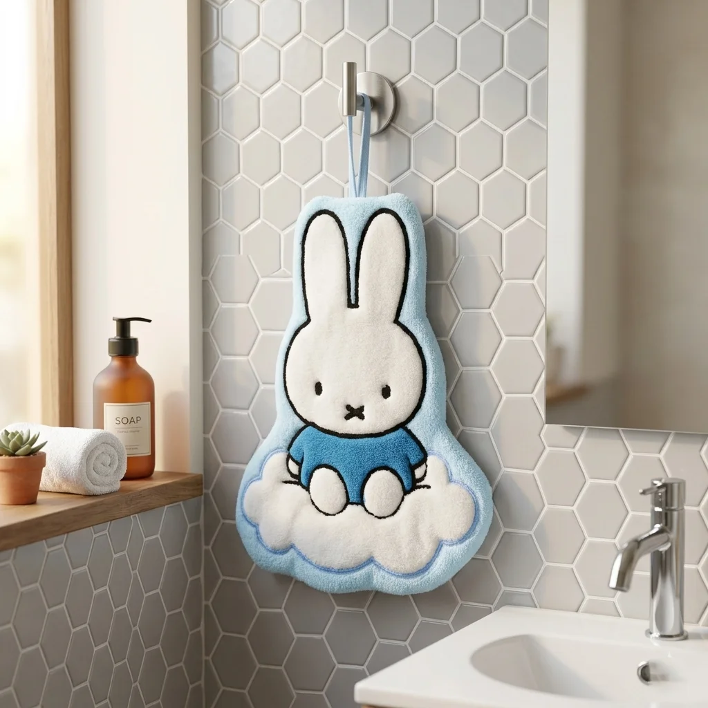 1/3 Pcs Cute Miffy Hand Wipes Thickened Toilet Bathroom Cartoon Handkerchief Gift Hand Wipes Miffy Peripherals image 6