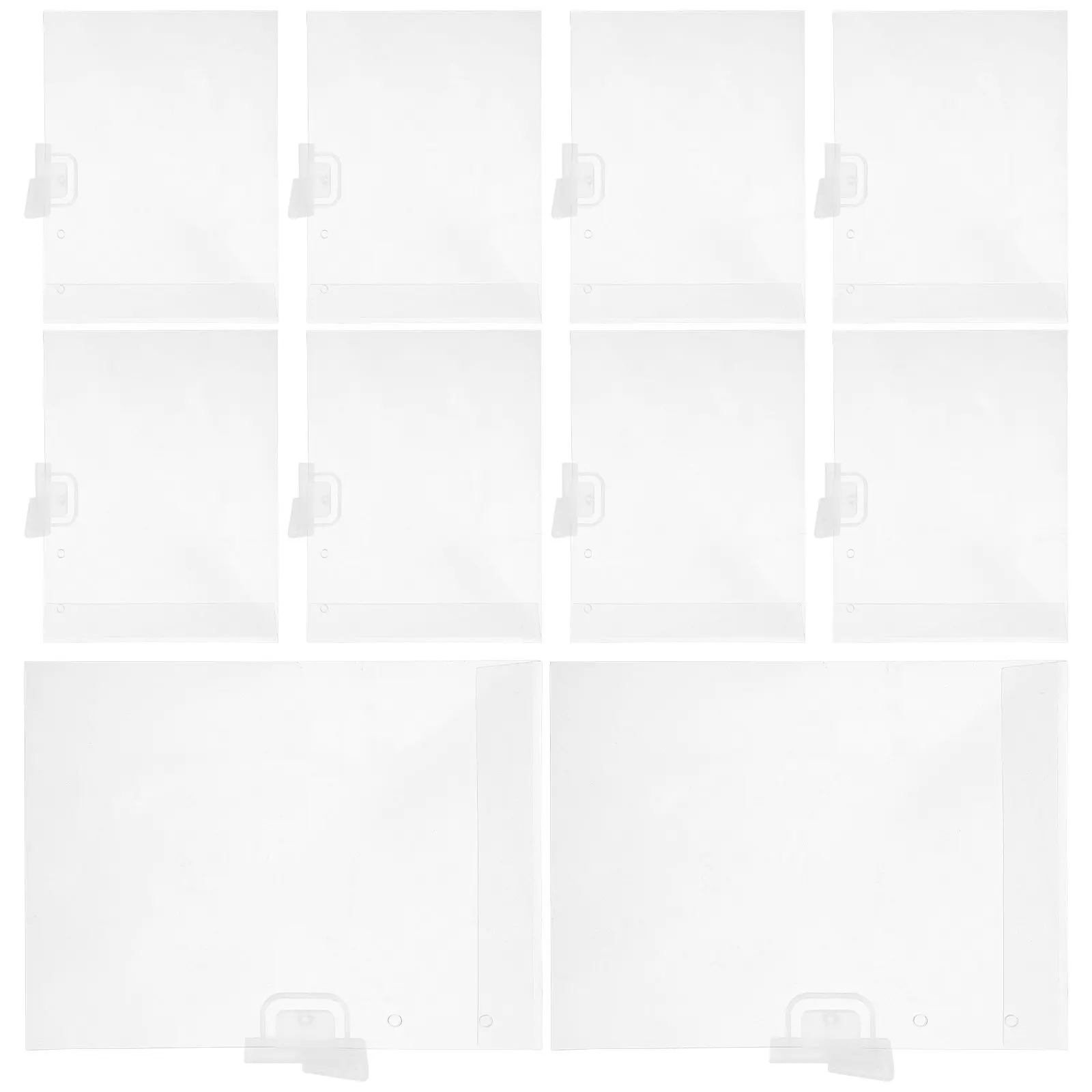 

10Pcs Price Tag Holders Clear PVC Label Holders Retail Store Sign Display Stand Shelf Price Card Holder Supermarket Label