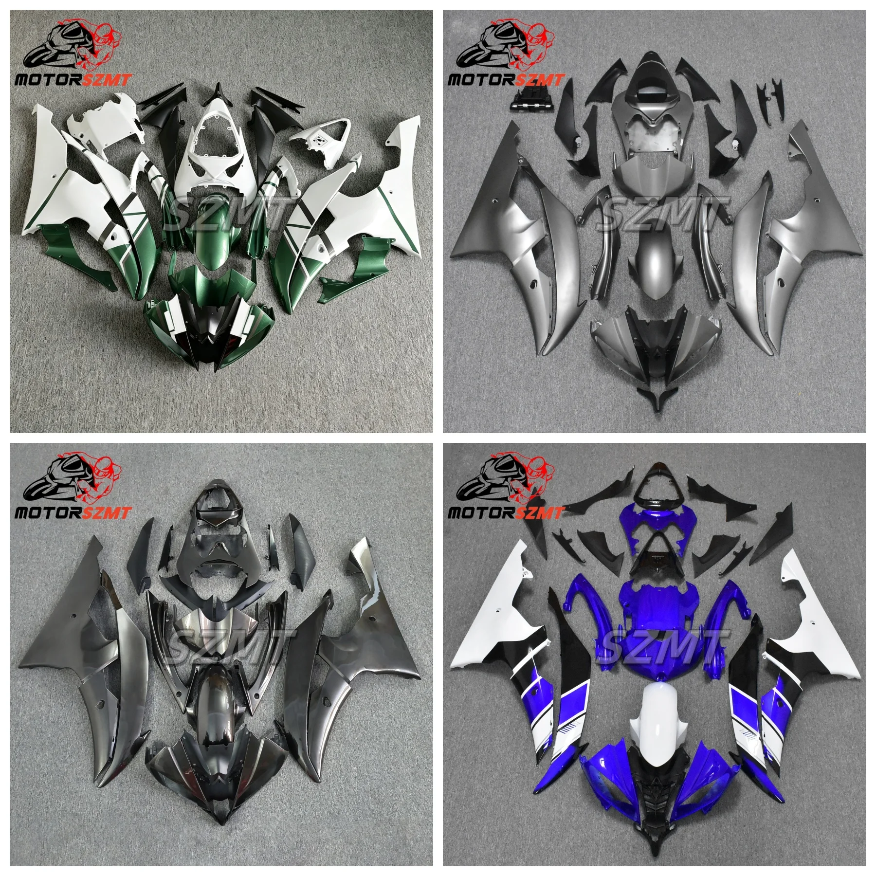 Carbon Painted Look Motorcycle Body Fairings Kits For Yamaha YZF R6 2008 2009 2010 2011 2012 2013 2014 2015 2016