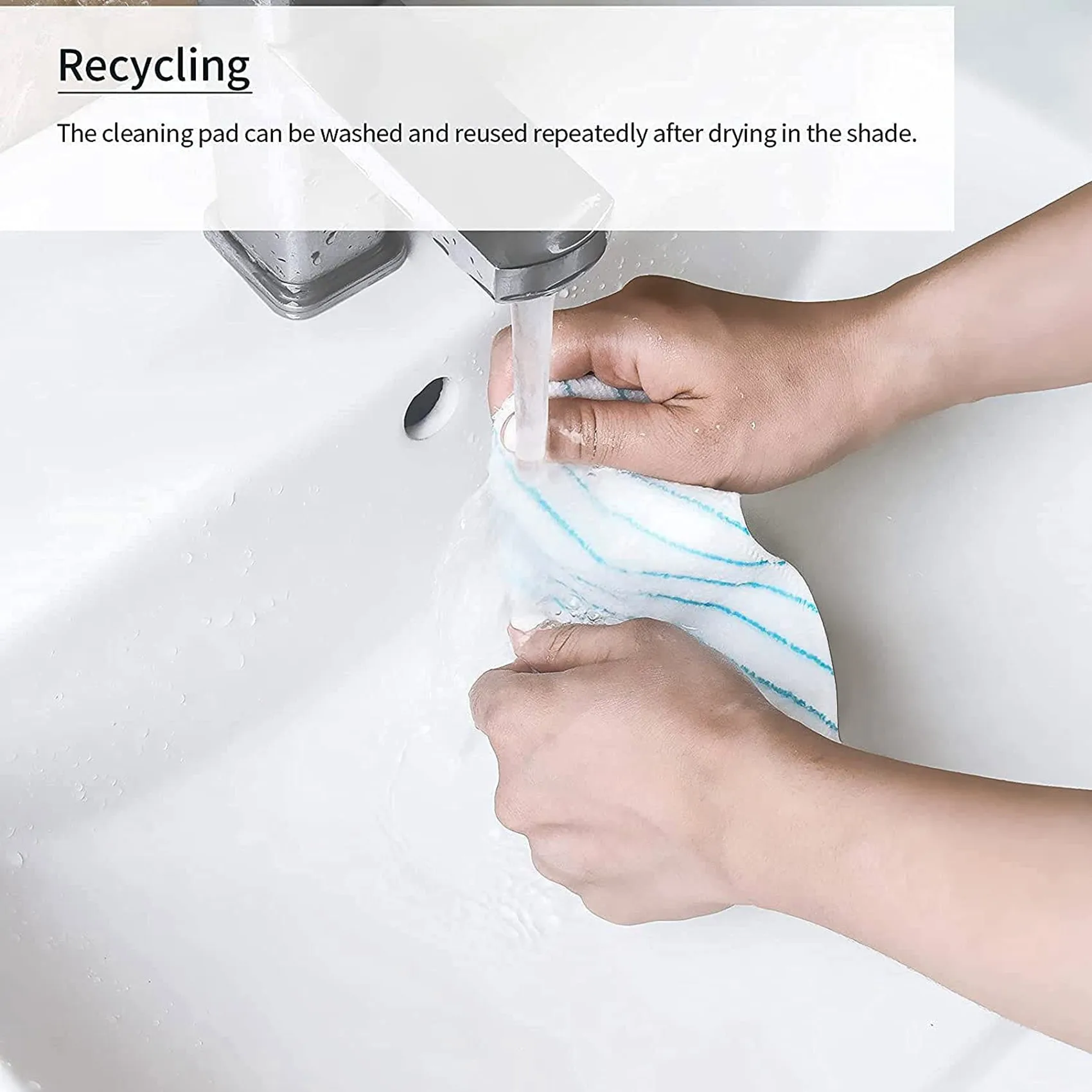 

A94E-240Pcs Microfiber Mopping Pads For ECOVACS DEEBOT OZMO T8 T9 AIVI Vacuum Cleaner Washable Mop Cloth Rags