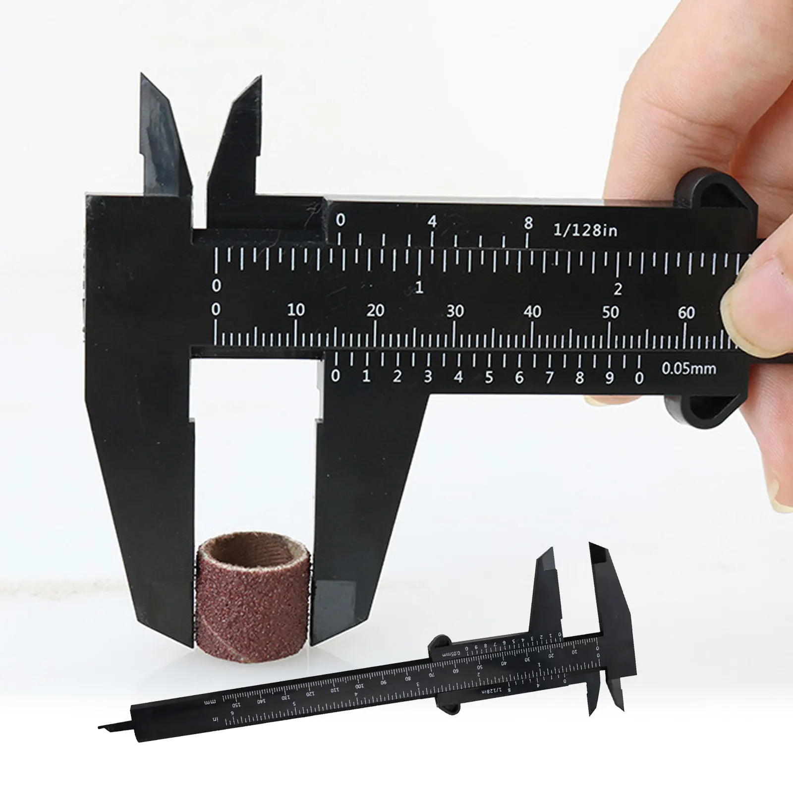 0-150mm Sliding Vernier Caliper Plastic Gauge Caliper Double Scale Ruler For Jewelry Measurement School Student Measuring Tool