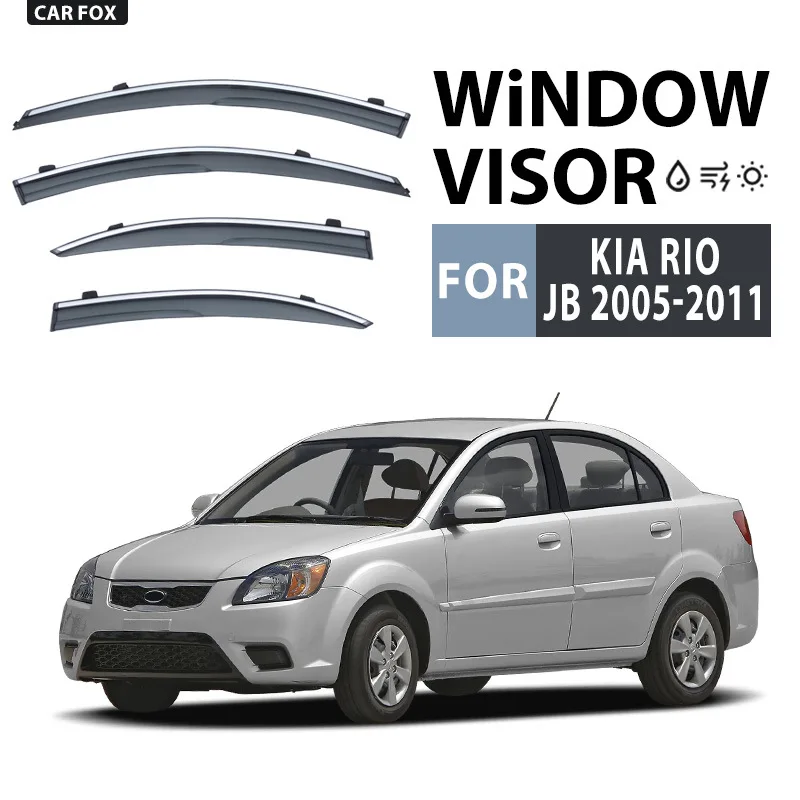

For KIA Rio 2005-2011 Car Window Visor Awning Shelters Windshield Side Window Rain Sun Shade Auto Accessories Car Styling