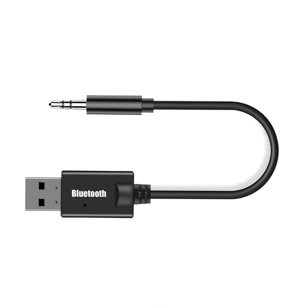 Bluetooth 5.0 Audio Receiver Car Kit 3.5MM 3.5 Jack AUX Auto Music USB Dongle Wireless Adapter for Car Speaker Amplifier