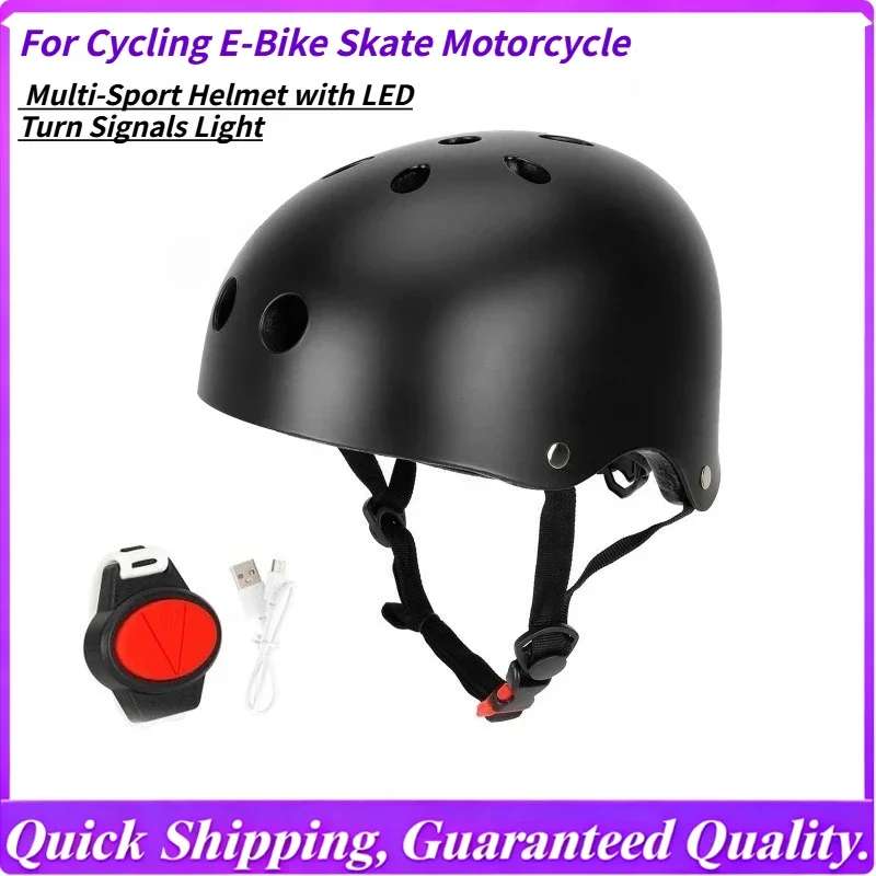 

Умный мультиспортивный шлем со светодиодными указателями поворота, для езды на велосипеде, велосипеде, скейт-мотоцикла, системы защитного освещения