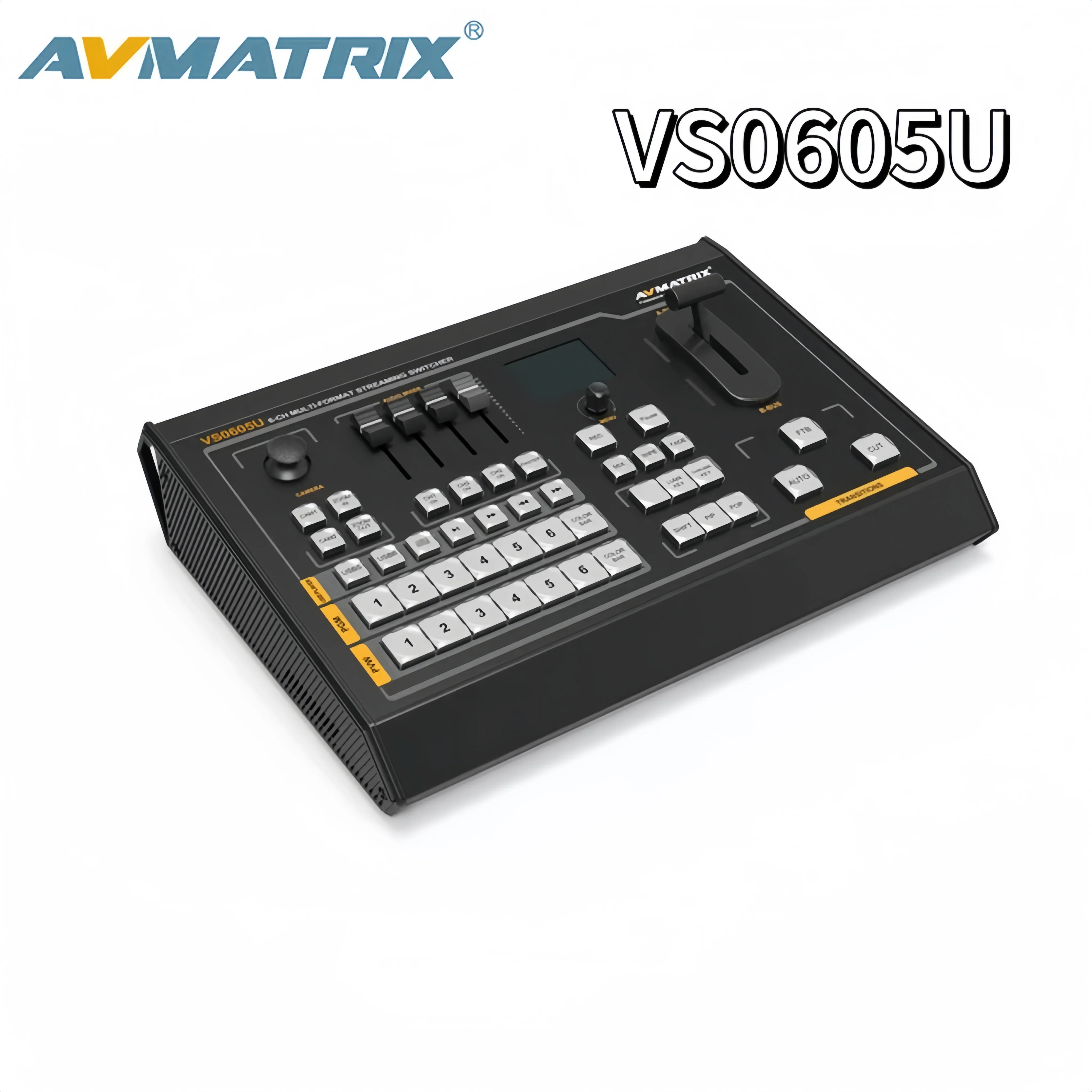 

AVMATRIX VS0605U 6-канальный вход многоформатный потоковый коммутатор со встроенным слотом для SD-карты для виртуальной студии и записи PGM