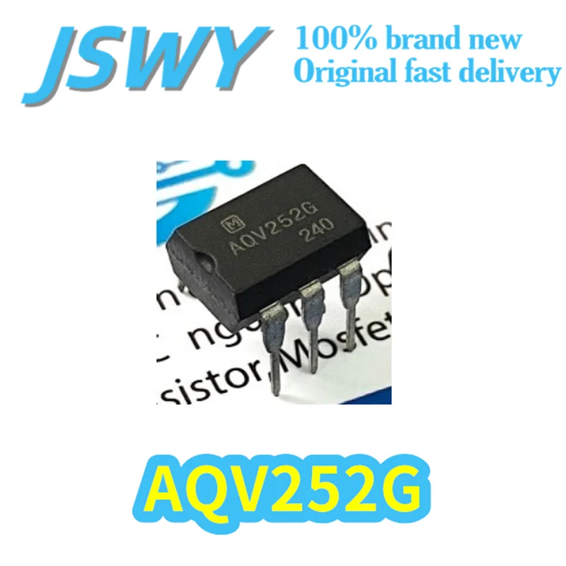 

(10/50 pieces) AQV252G AQV252 Original Optocoupler Relay SOP-6 Package 60V Voltage Resistance 50mA Output Electronics