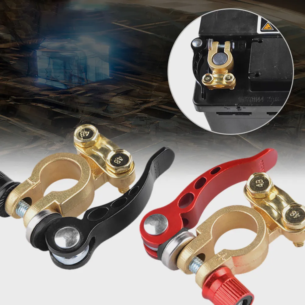 

2 Pcs Universal Battery Terminal Connector Plug Pile Head Batterey Car Batteries Connectors