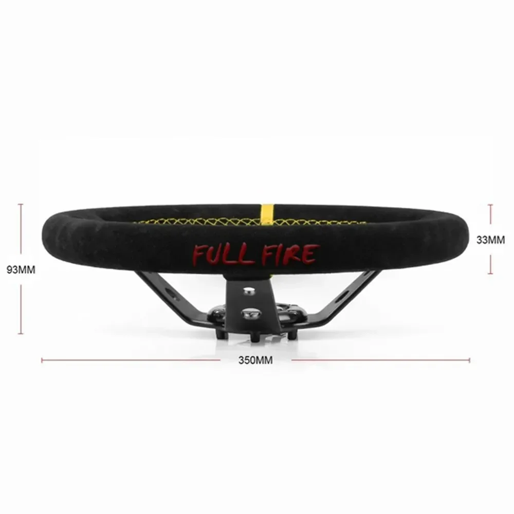 Universal 350MM Suede Steering Wheel Leather Steering Wheel Drift racing Steering Wheel type High quality Suede/PVC Style