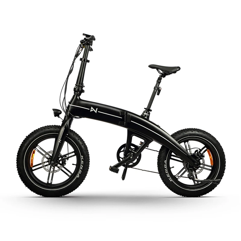 60km Electric bikeColourful Display Fat Tire Folding Mag-alloy Die-casting Frame Electric Bicyclecustom