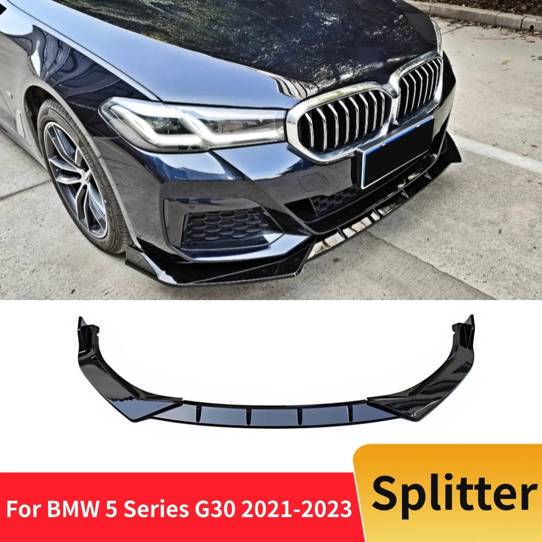 

Front Deflector Splitter Bumper Lip Chin Protector Tuning Accessories Body Kit For BMW 5 Series G30 2021-2023 525i 530i 540i