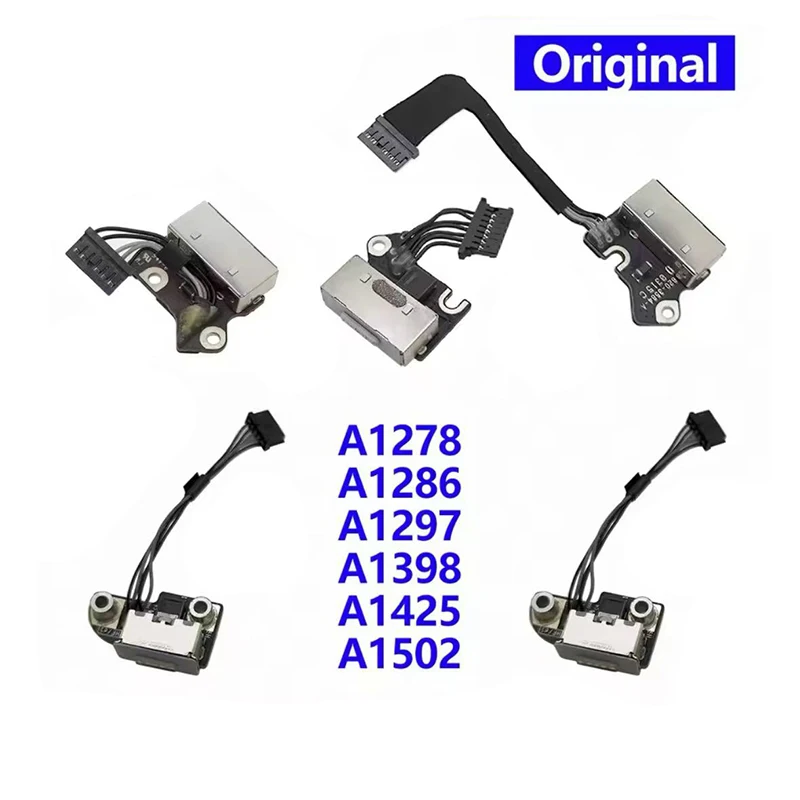 Original Charging Port Power DC Jack For Macbook Pro A1278 A1286 A1297 A1398 A1425 A1502 2008-2015 Year