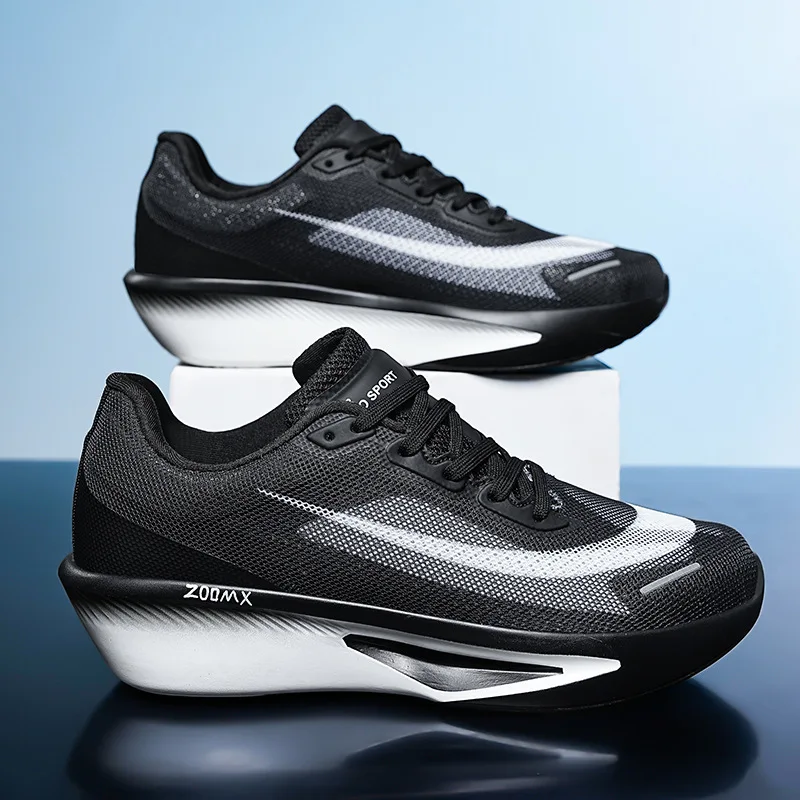 Novos homens tênis de corrida respirável lazer jogging esportes moda tênis leve ao ar livre sapatos casuais mocassins caminhadas