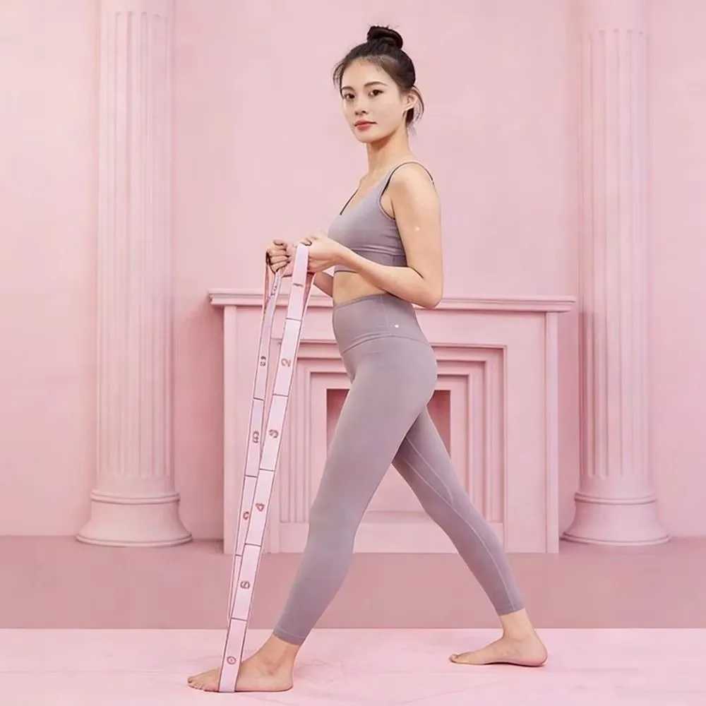 Multi Stage Yoga Stretch Band Segmented Elastic Rope Yoga Resistance Band Resistance Belt 10/11 Grid Yoga Elastic Band