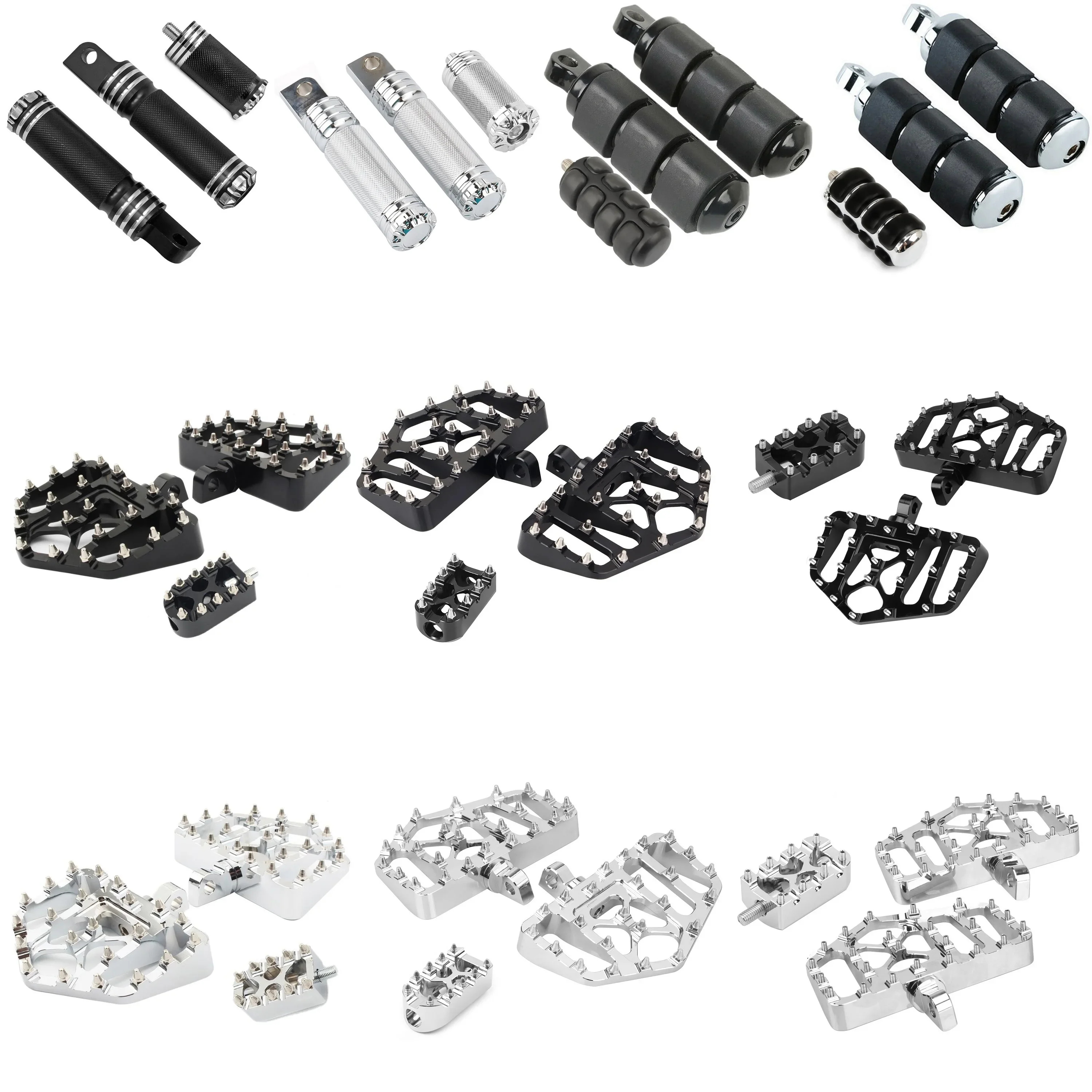 Repose-pieds universels avant et arrière pour moto, repose-pieds, assistance-pied, repose-pieds, repose-pieds, Harley Sportster 883, Fatboy, ocia, Softail, V-Newest, Touring