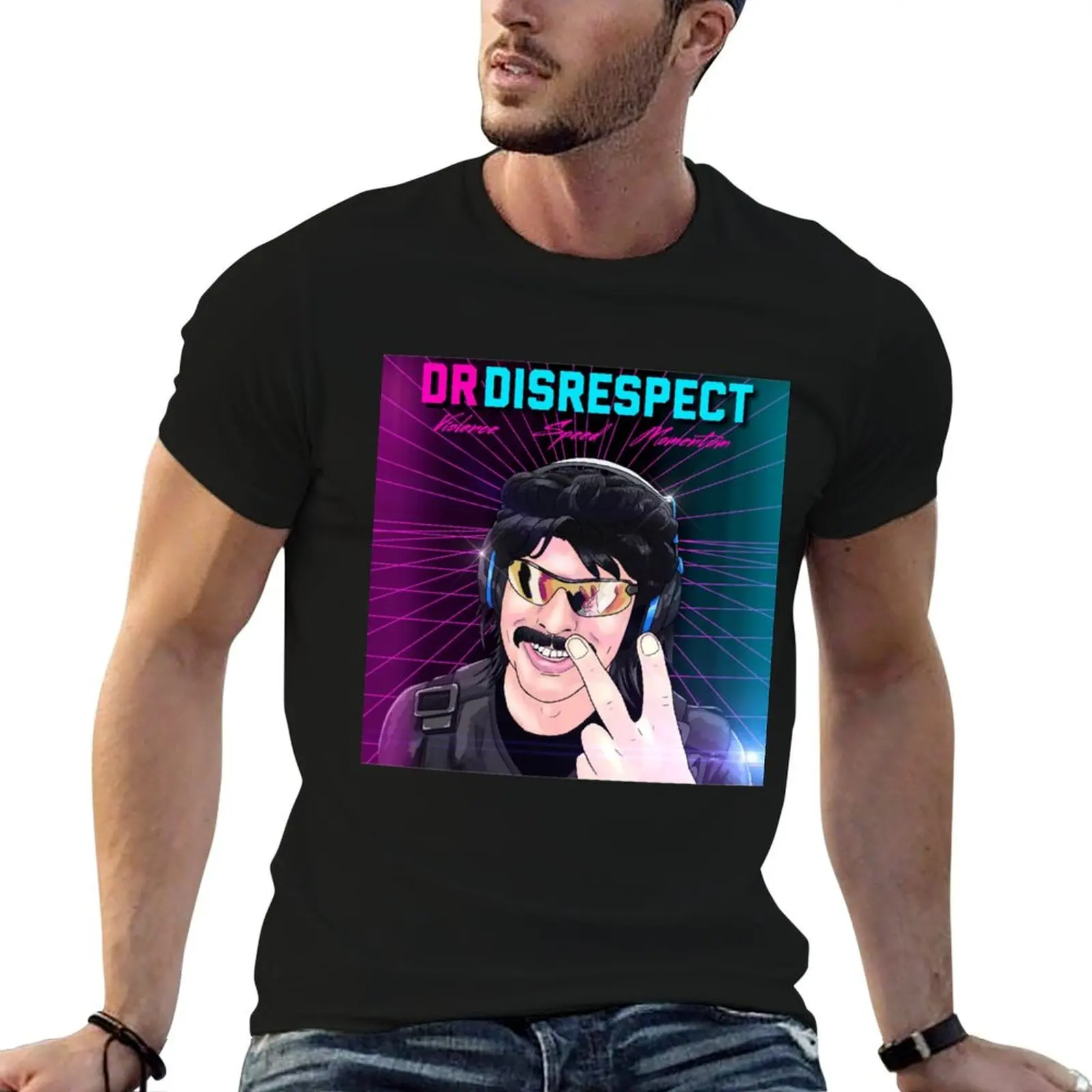 

dr disrespect T-Shirt t shirt man plain anime tshirt t shirt for man T-Shirt