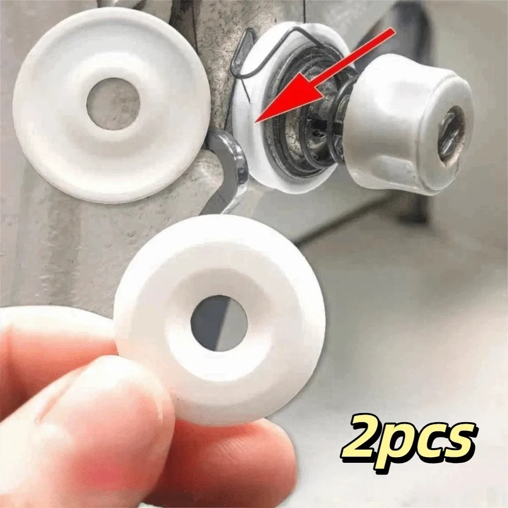 

2pcs Universal Ceramic Wire Clip Replacement High Hardness Thread Tension Disk Ceramic Style Flat Car Wire Clamp Household