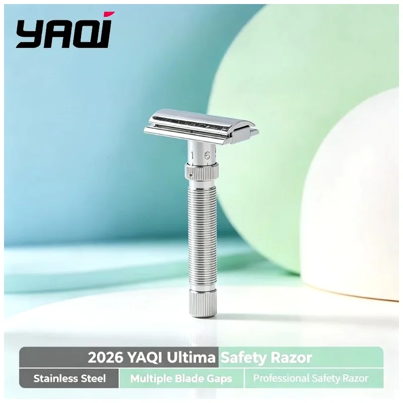 Men Shaving Products Wet Shave Tools Professional Ultima Stainless Steel Adjustable Safety Razor With Different Blade Gaps YAQI