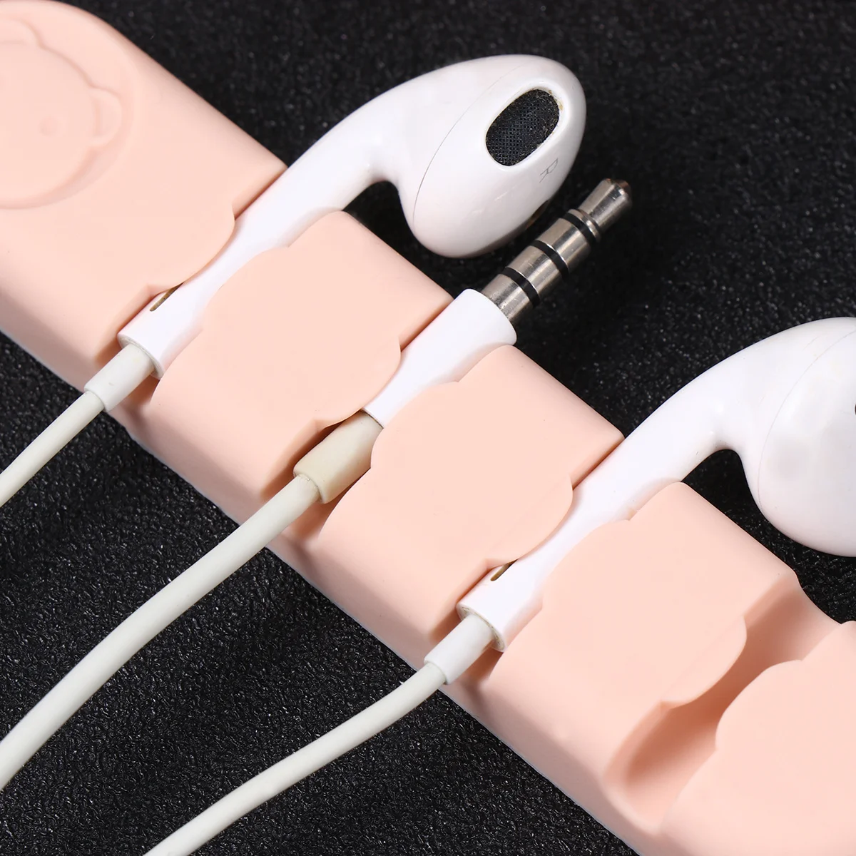 

2Pcs Cable Organizer Desk Cord Holder Silicone Self Adhesive Cable Clips for Wire Management Charging Cables and USB Cord Holder