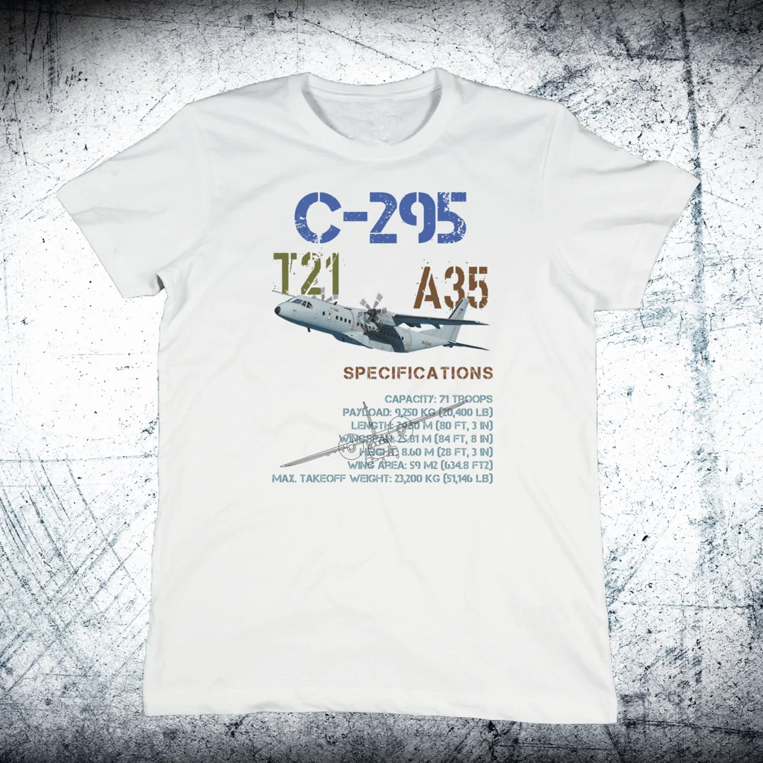 C-295 T21 ALA 35 Ordnance Specification Men T-Shirt Short Sleeve Casual 100% Cotton O-Neck Summer T Shirt