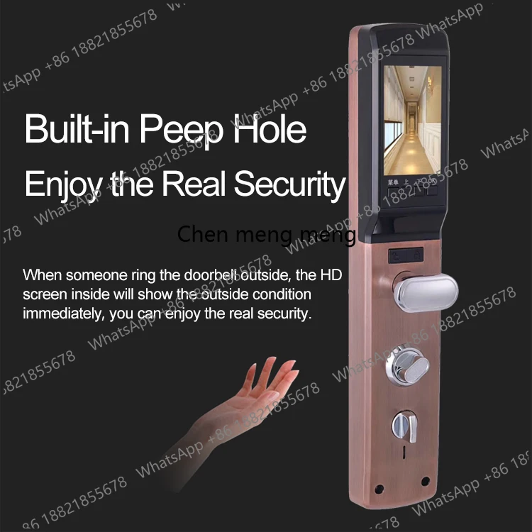 App Remote Control High Security Face Recognition Smart Door Lock, Smart Fingerprint Door Lock, Smart Door Lock Camera