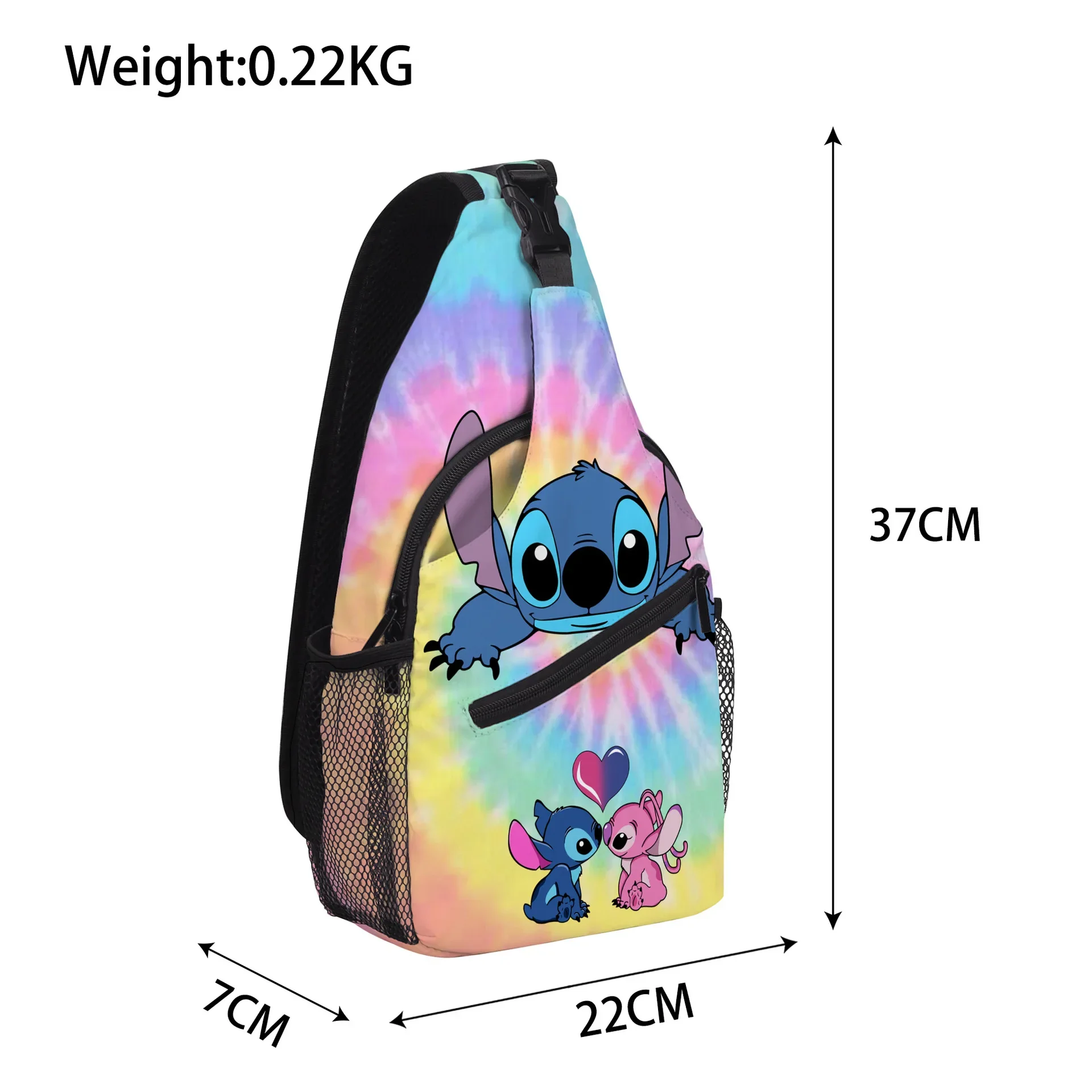 Stitch Stitch Primary and Secondary School Students Cross-body Waist Bag Men\'s Trendy Small Shoulder Bag Outdoor Travel Bag