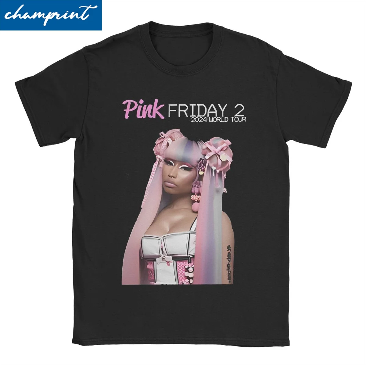 Hete Rapper Nicki Minaj Grafische T Shirt Men Women 100% Cotton T-Shirts Heren Damesmode Hiphop Tee Shirt Short Sleeve Clothes