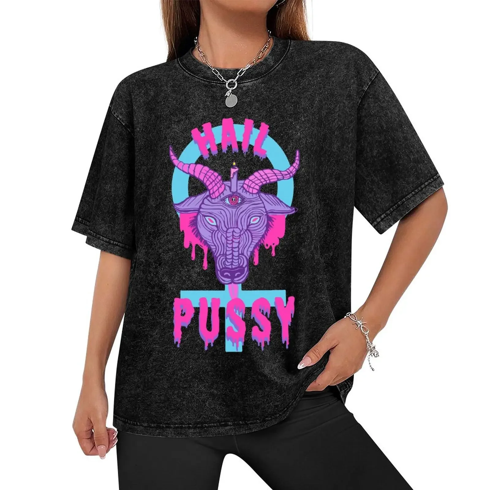 Hail Pussy T-Shirt designer shirts summer clothes vintage clothes t shirts for men