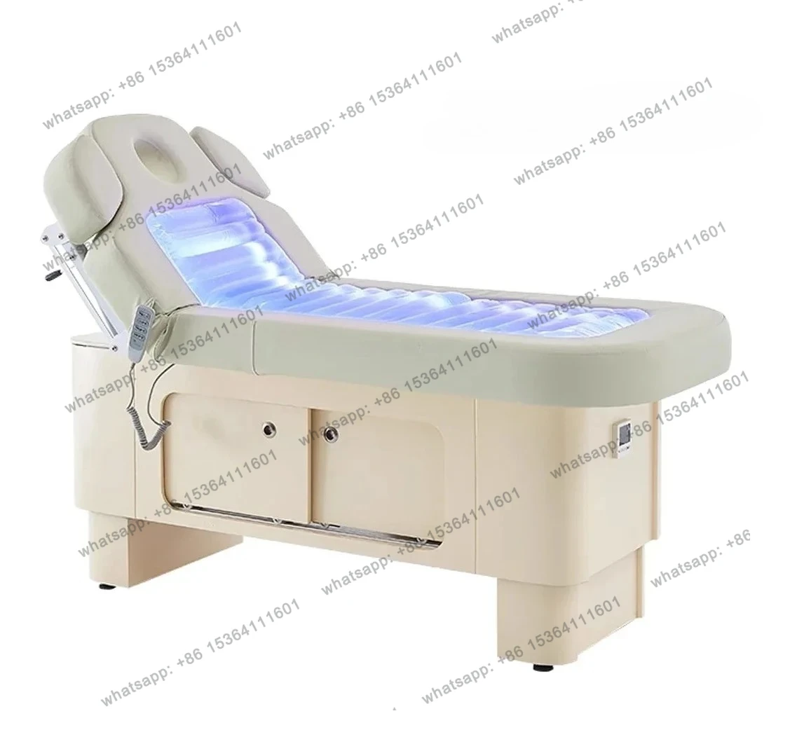Beauty salon dedicated spa bed electric lift colorful light therapy bed intelligent constant temperature massage bed