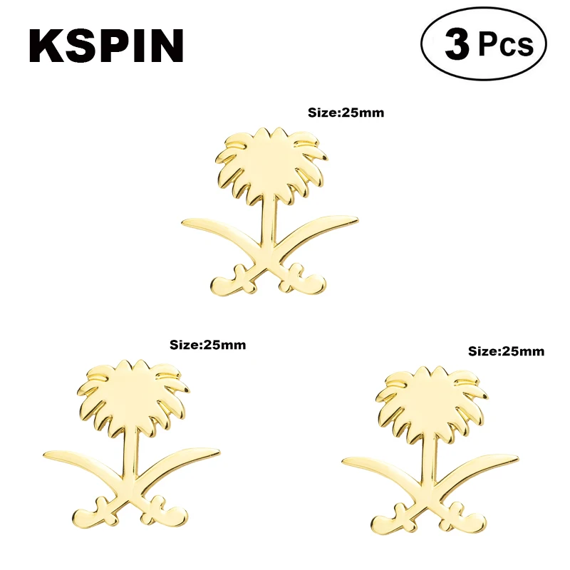 

3 шт. в партии золотые заколки для лацканов с кокосовым деревом заколки значки для флага брошь значки