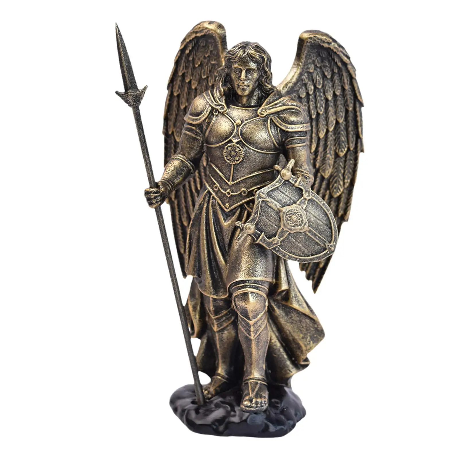 Angle Warrior Figurine Resin Statue Compact Ideal Gift Handmade Delicate
