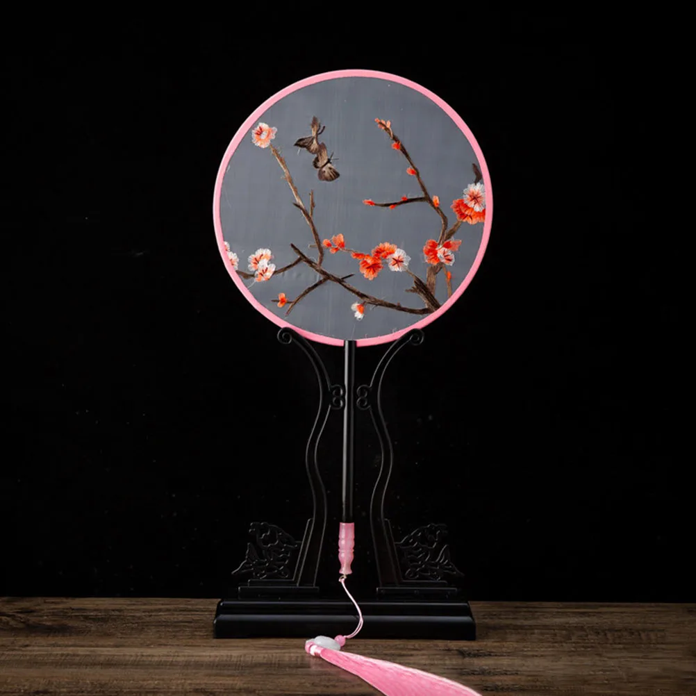 

Fan Holder Display Stand Traditional Chinese Style Lightweight Easy Install Disassemble Stable Bottom